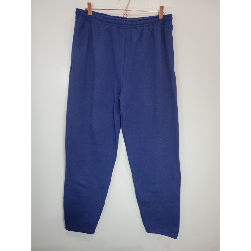 Vtg Fruit of the Loom Blue Sweatpants‎ Joggers Lounge Pants Elastic Waist Casual